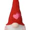 Glitzhome® 28.25" Fabric Valentine's Gnome Shelf Sitter with Dangling Legs